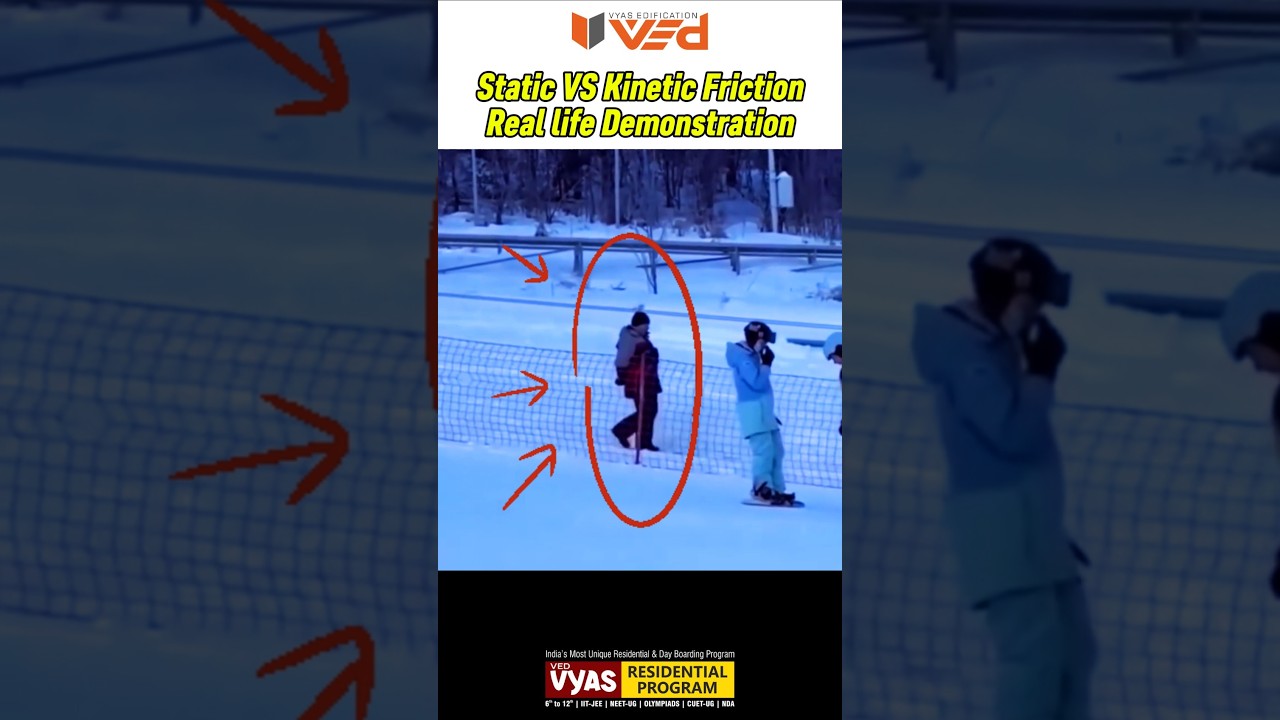 Static VS Kinetic Friction Real life Demonstration #physics #science #shorts