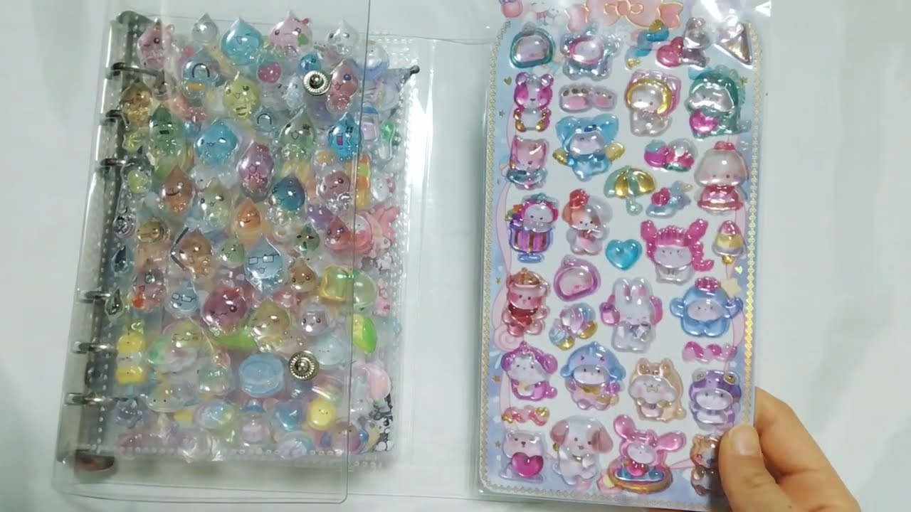 ボンボンドロップシール　ばぁばが買ってきてくれた超かわいいシールを貼るよ　センス良すぎ♫