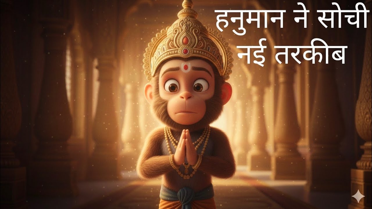 हनुमान पर चढ़ा भक्ती का रंग #jaishreeram #jaishreebalaji #jaishreehanuman #cartoon #animation #ram 