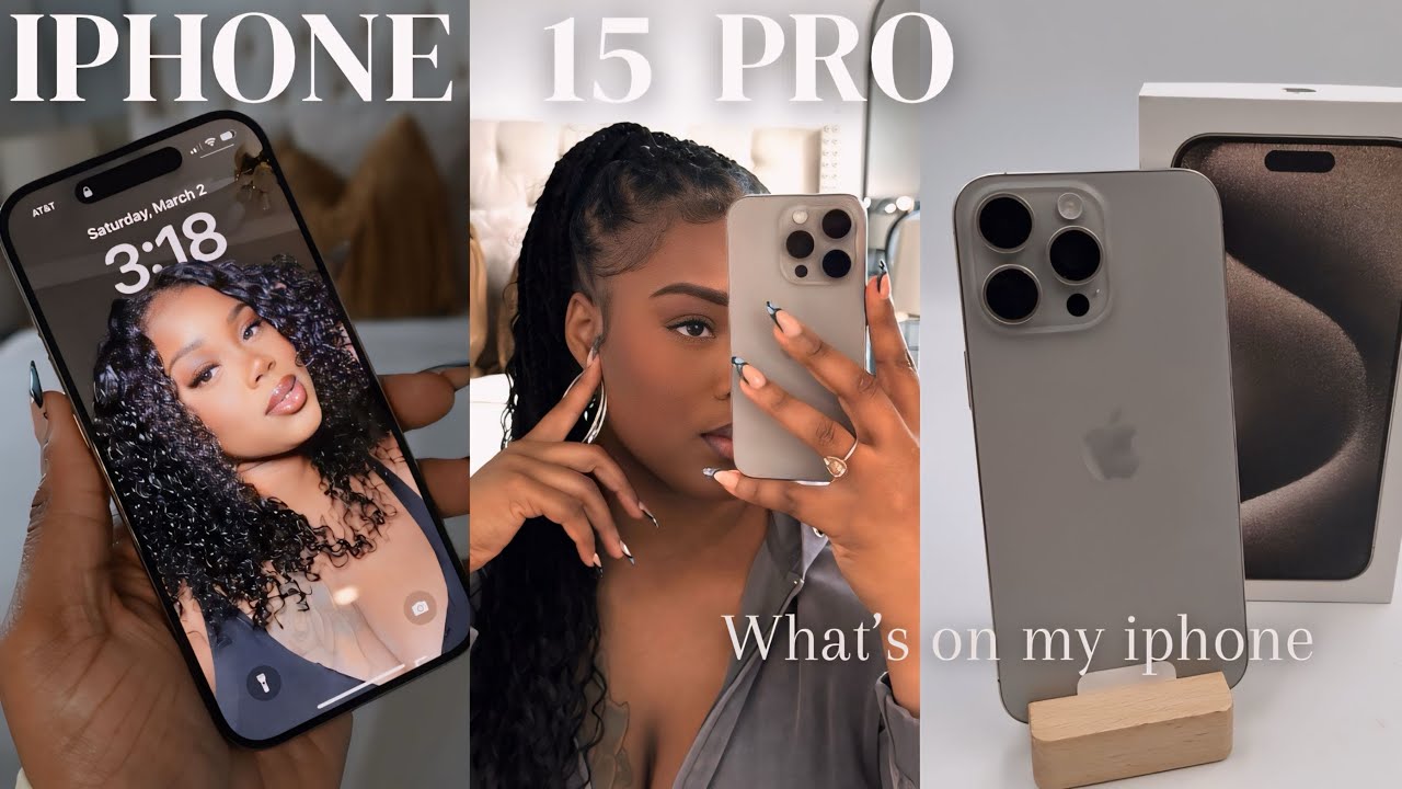 IPHONE 15 PRO REVIEW 🤍 Natural Titanium | What’s on my iPhone + Overheating, Battery & more