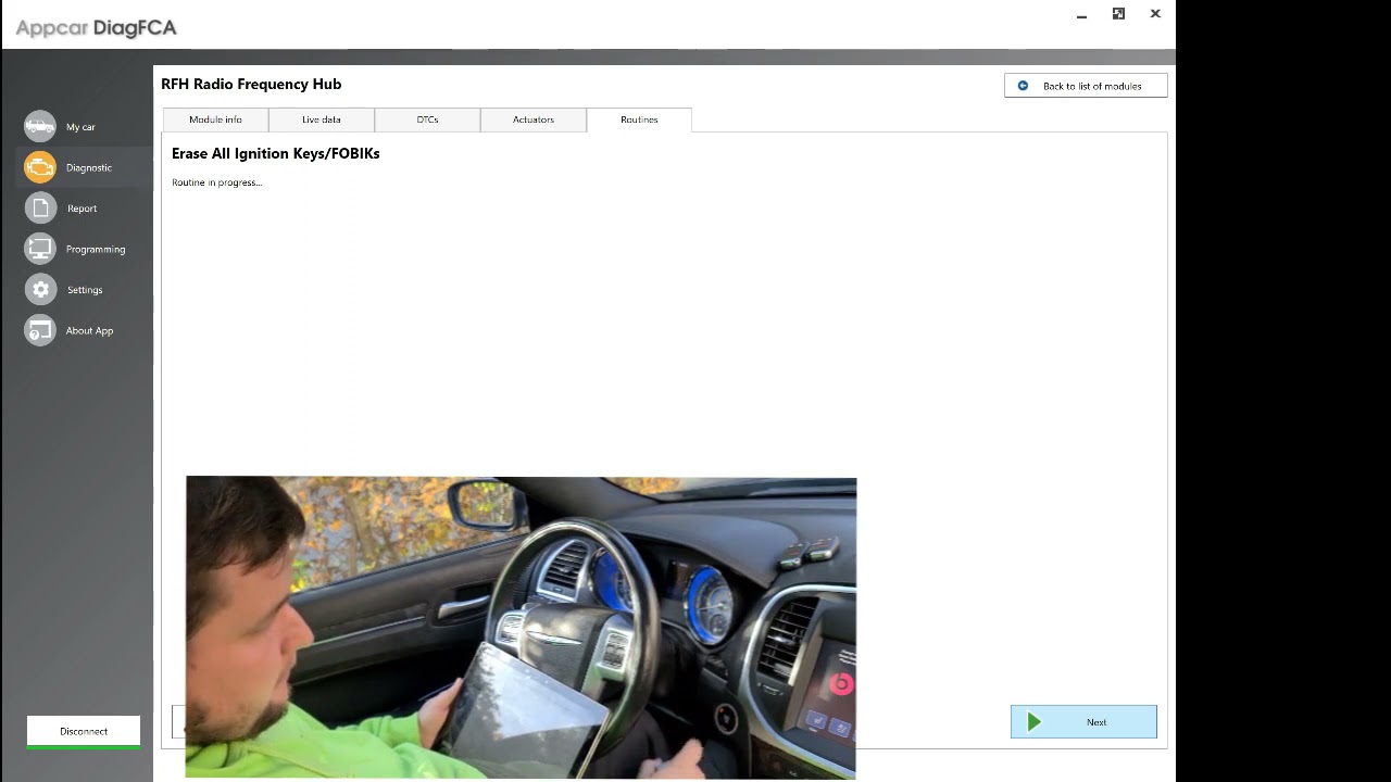 Programowanie kluczyków Dodge Chrysler Fiat AppCar DiagFCA