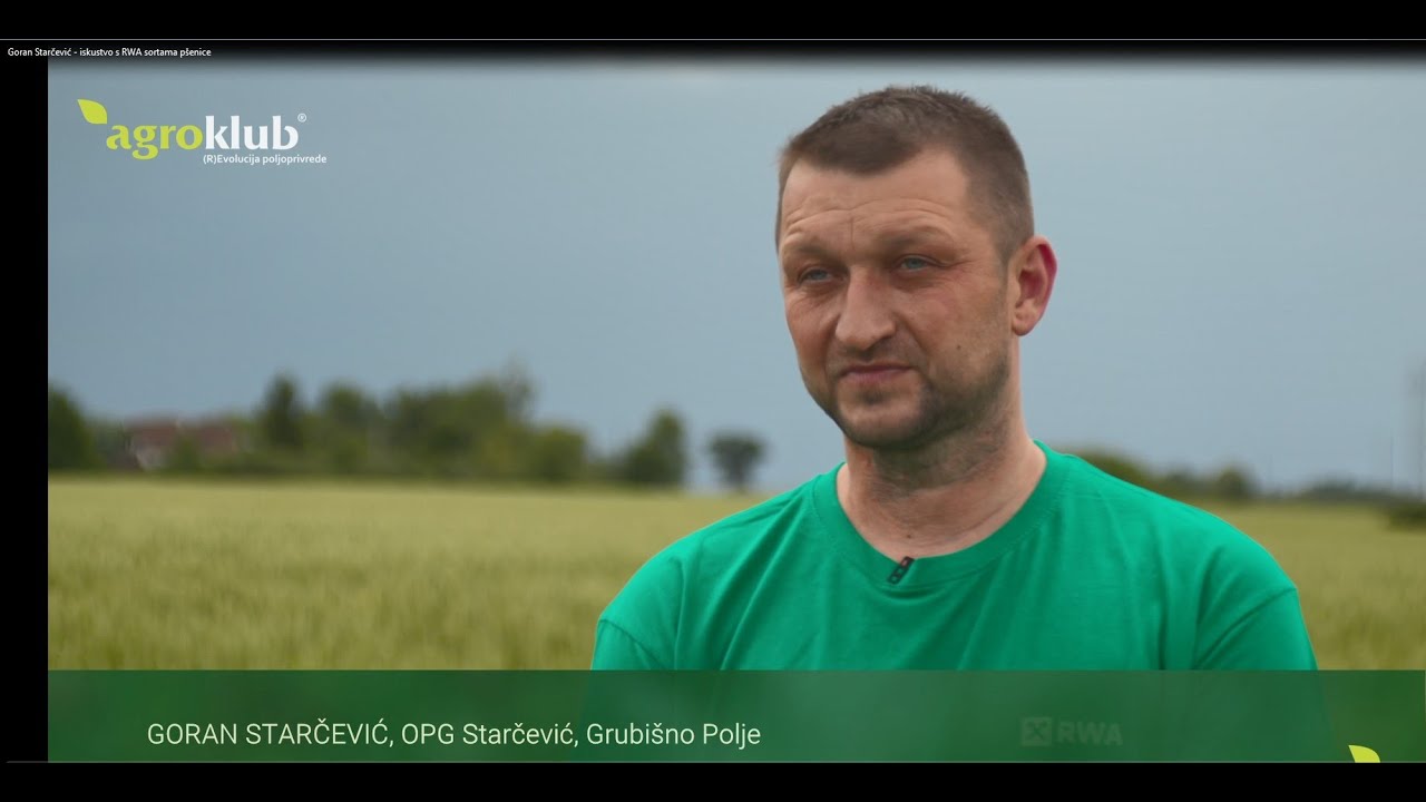 Goran Starčević - iskustvo s RWA sortama pšenice