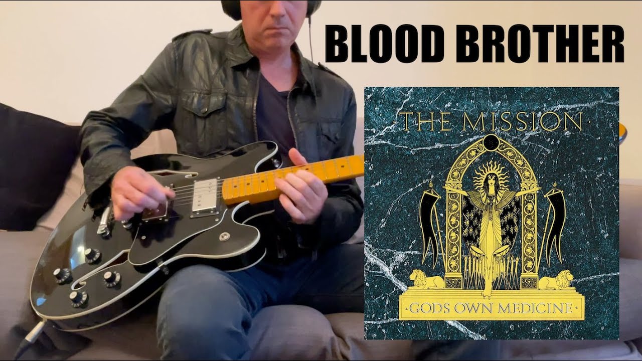 Blood Brother The Mission Guitar Cover Wayne Hussey Live Demo Fender Starcaster Guitar Boss Gt-6