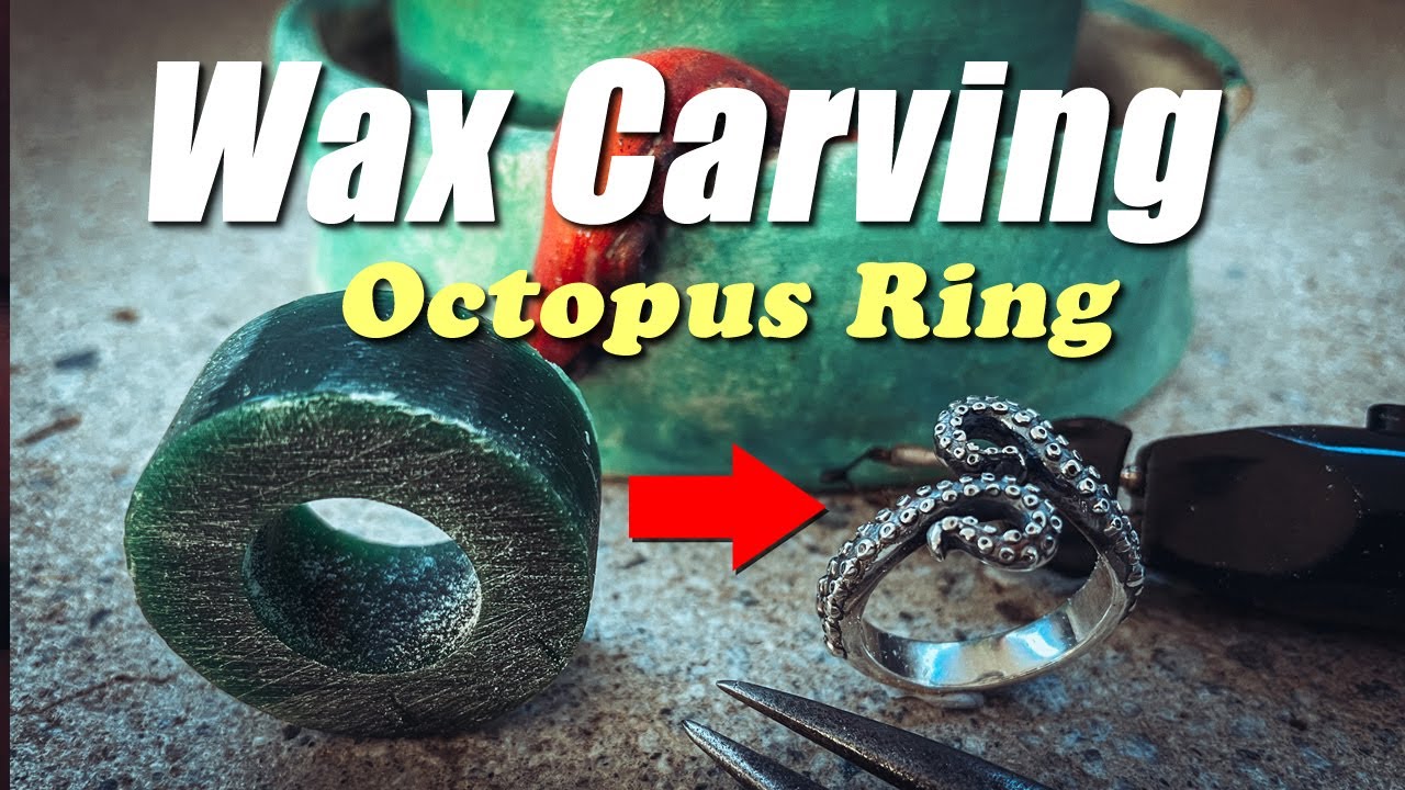 WAX CARVING - Octopus Ring