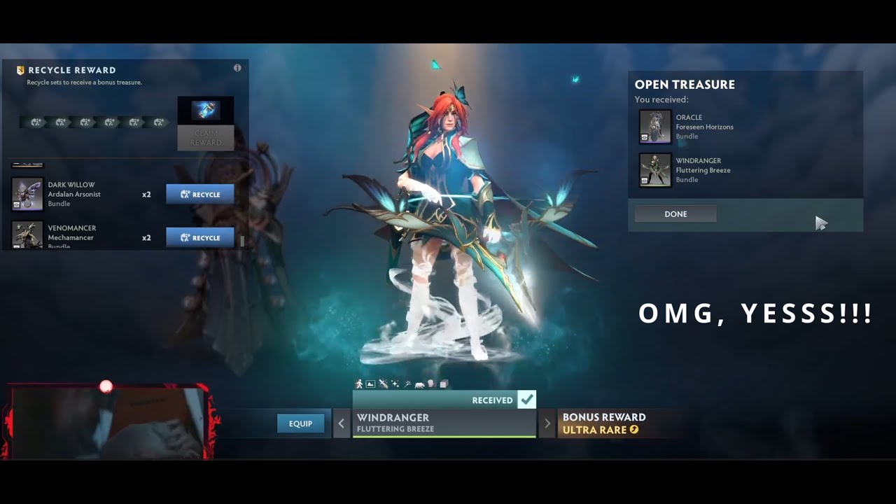 Hunting for Windranger Arcana in Winter 2024 Heroes' Hoard