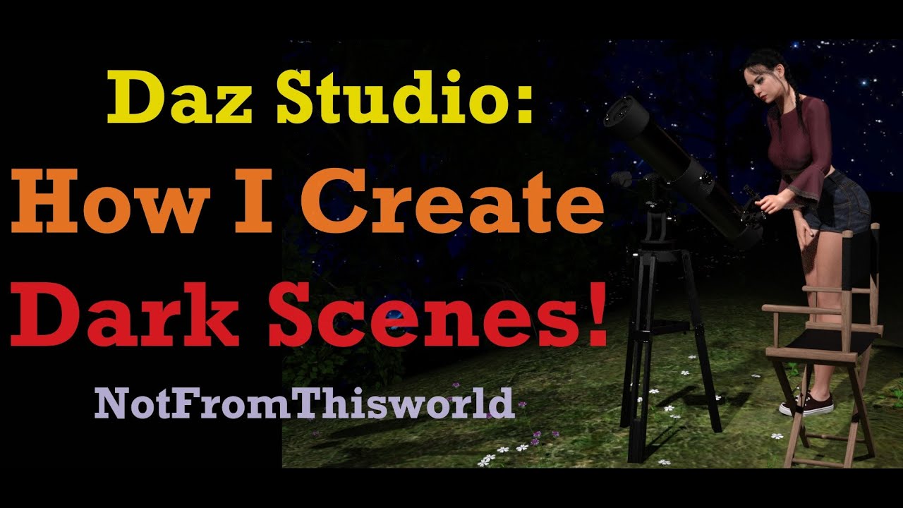 Daz Studio: How I Create Dark Renders!