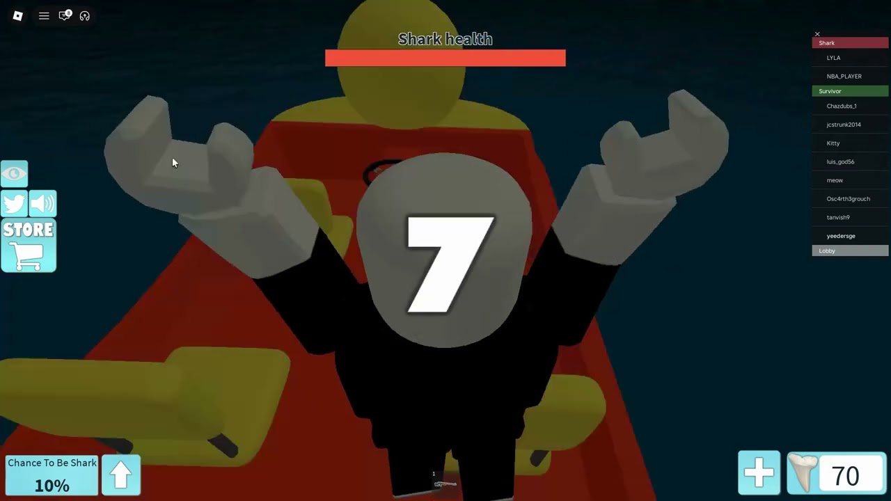 I played sharkbite until I died