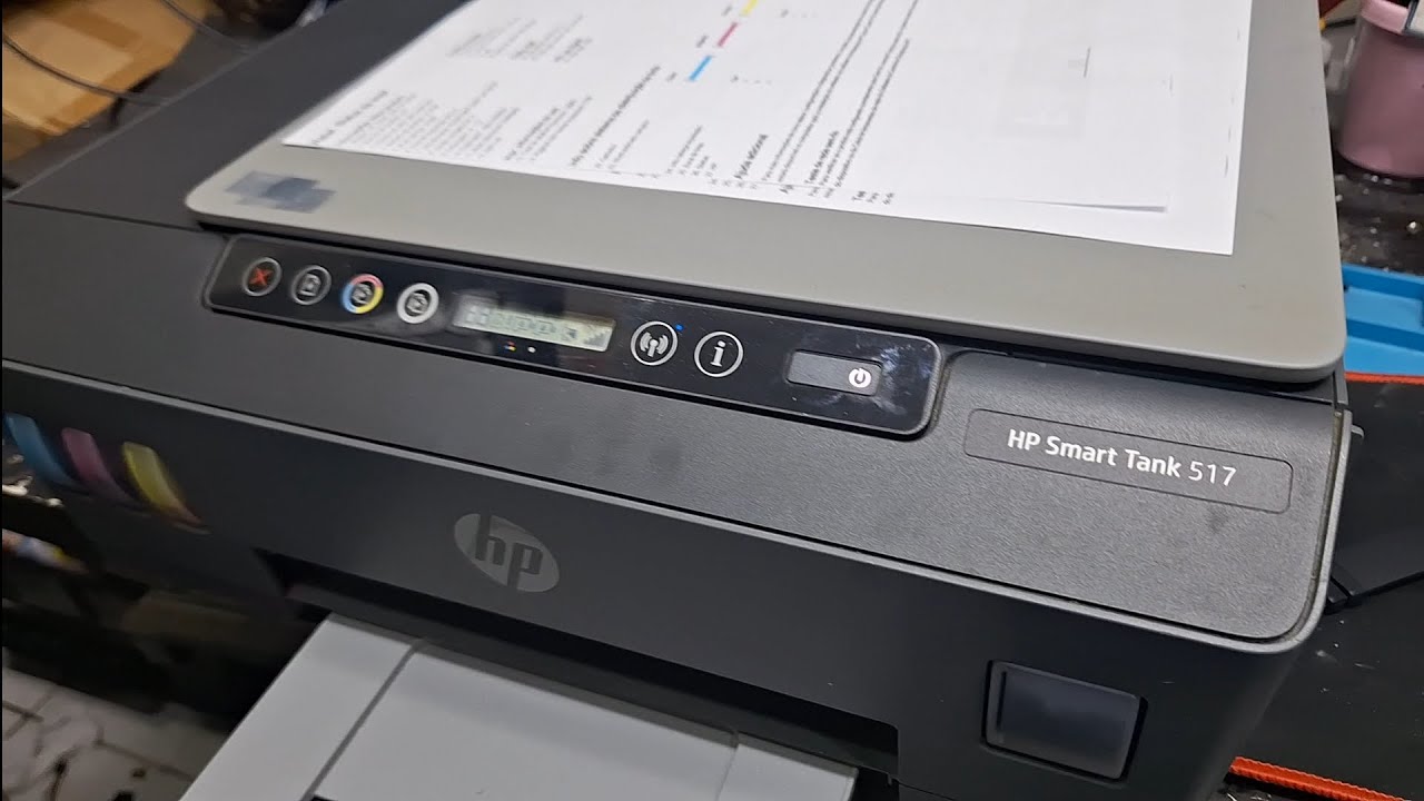 Como fazer limpeza e verificação status de impressão linha HP smart Tank 514 517