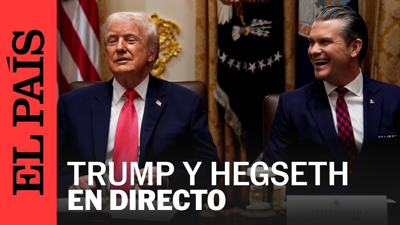 DIRECTO | DONALD TRUMP hace un anuncio con el SECRETARIO de GUERRA | EL PA&Iacute;S
