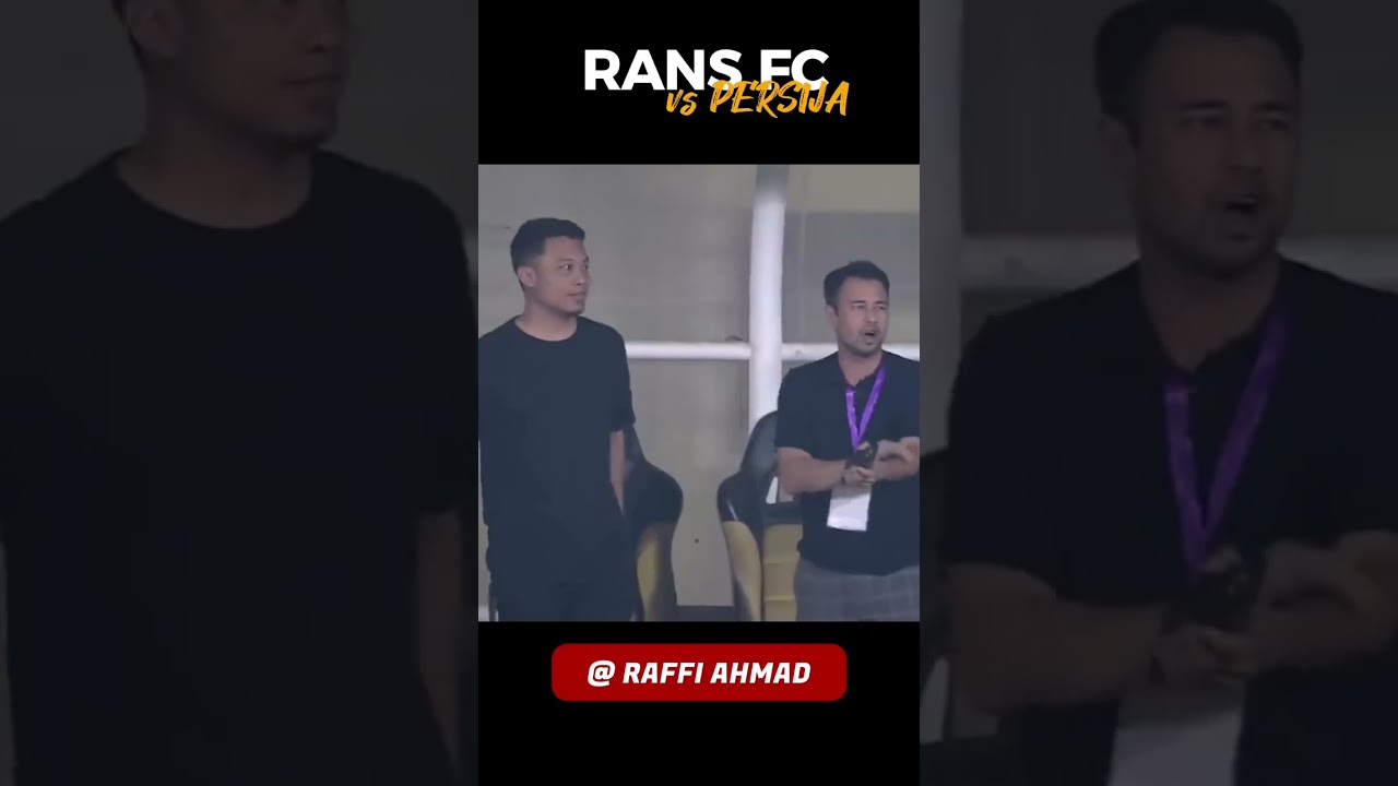 Ekspresi Raffi Ahmad saat RANS FC kalahkan PERSIJA! #shorts #persija