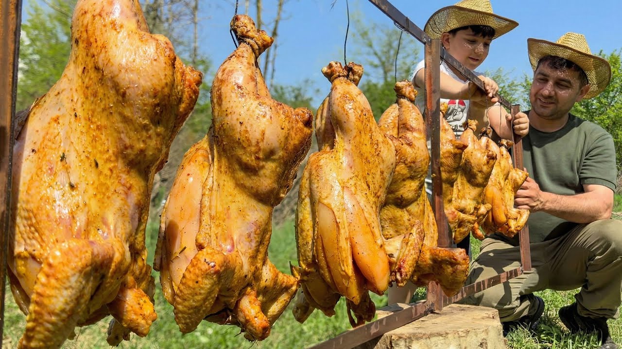 The Ultimate Village Oven Baked Chicken! (Wild Cooking Azerbaijan)