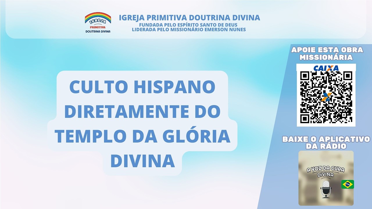 CULTO DE SEGUNDA FEIRA HISPANO A NOITE 09-03-2026