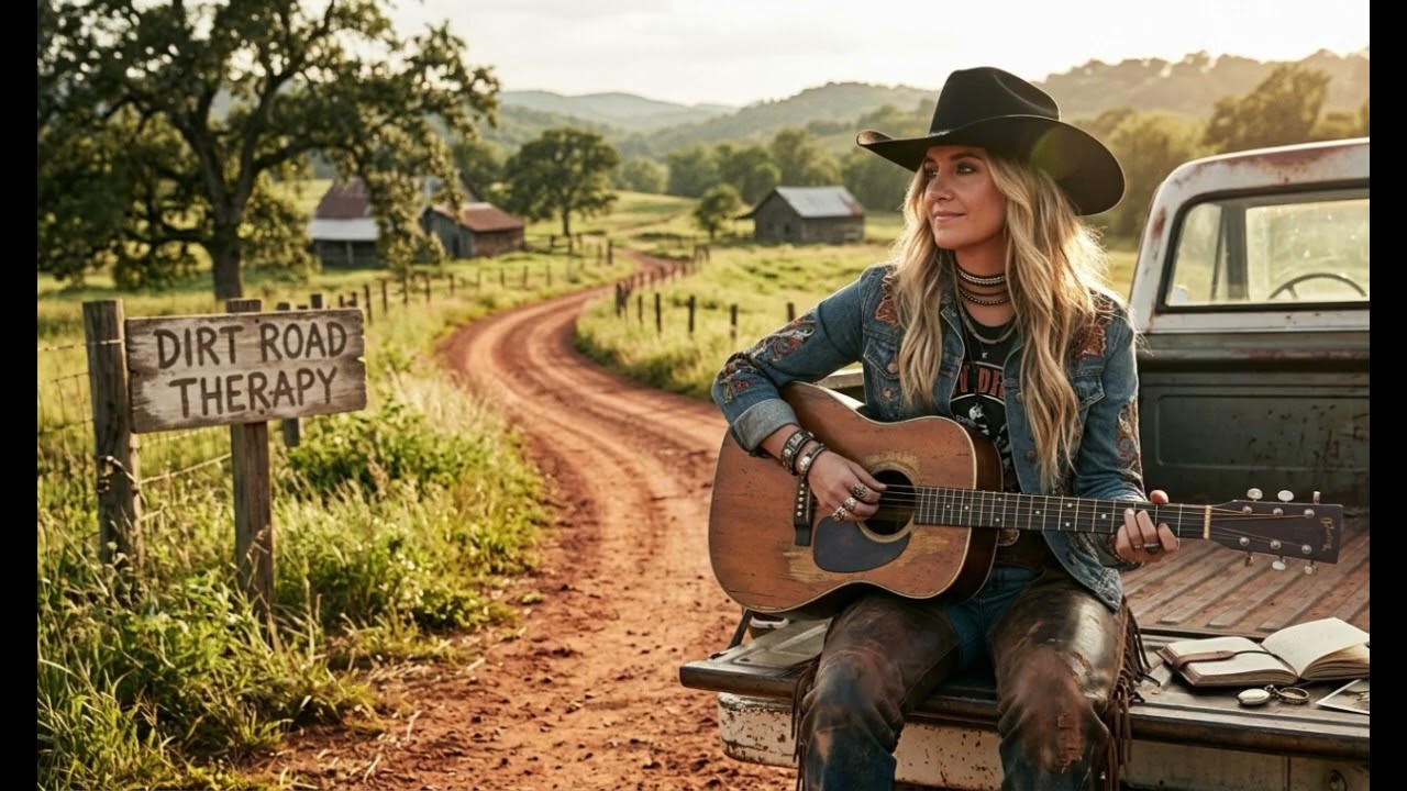 Lainey Wilson - Dirt Road Therapy (lyrics video)