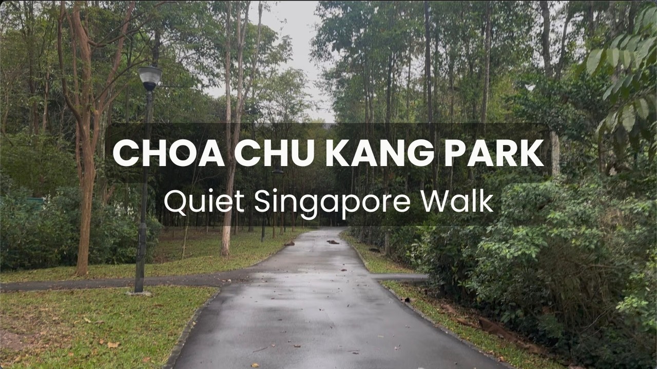 Choa Chu Kang Park | Rainy Footpath Walk | Singapore | Walk with Me Daily