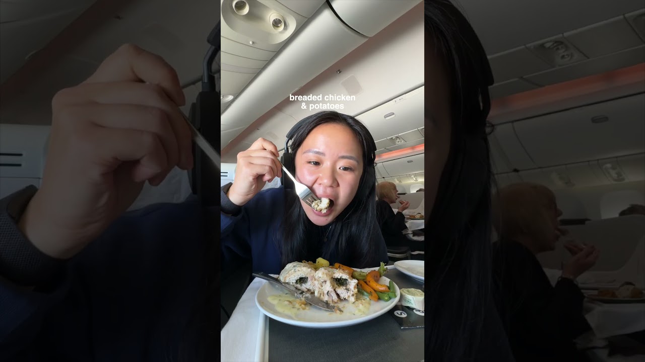 everything i ate on my flight from London 🇬🇧 #travel #whatieatinaday #foodie #dessert #shorts