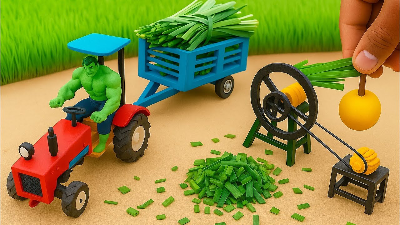 DIY Tractor Trolley Loader Cutter Machine | New Agriculture Technology  | Amazing Farming Project
