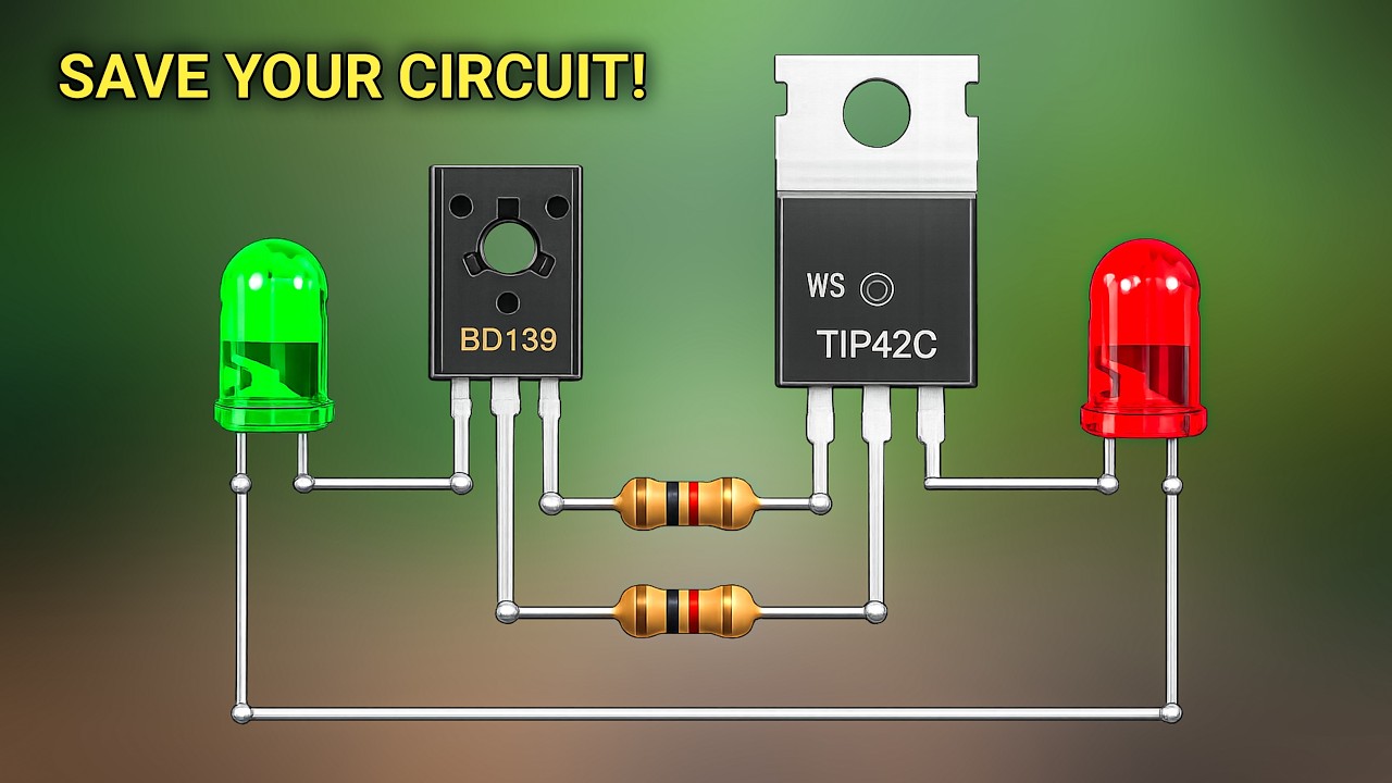 Simple Short Circuit Protection Circuit with Auto Reset | DIY Electronics Project