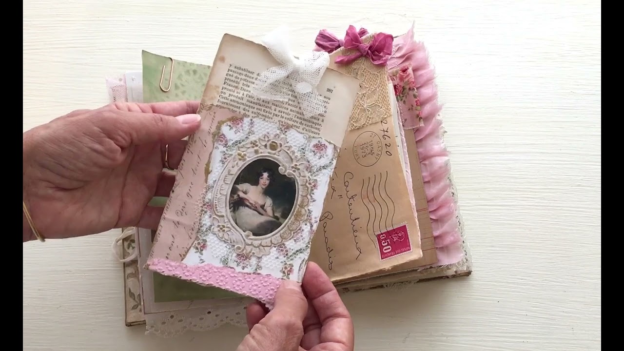Antique Pink French Book Junk Journal