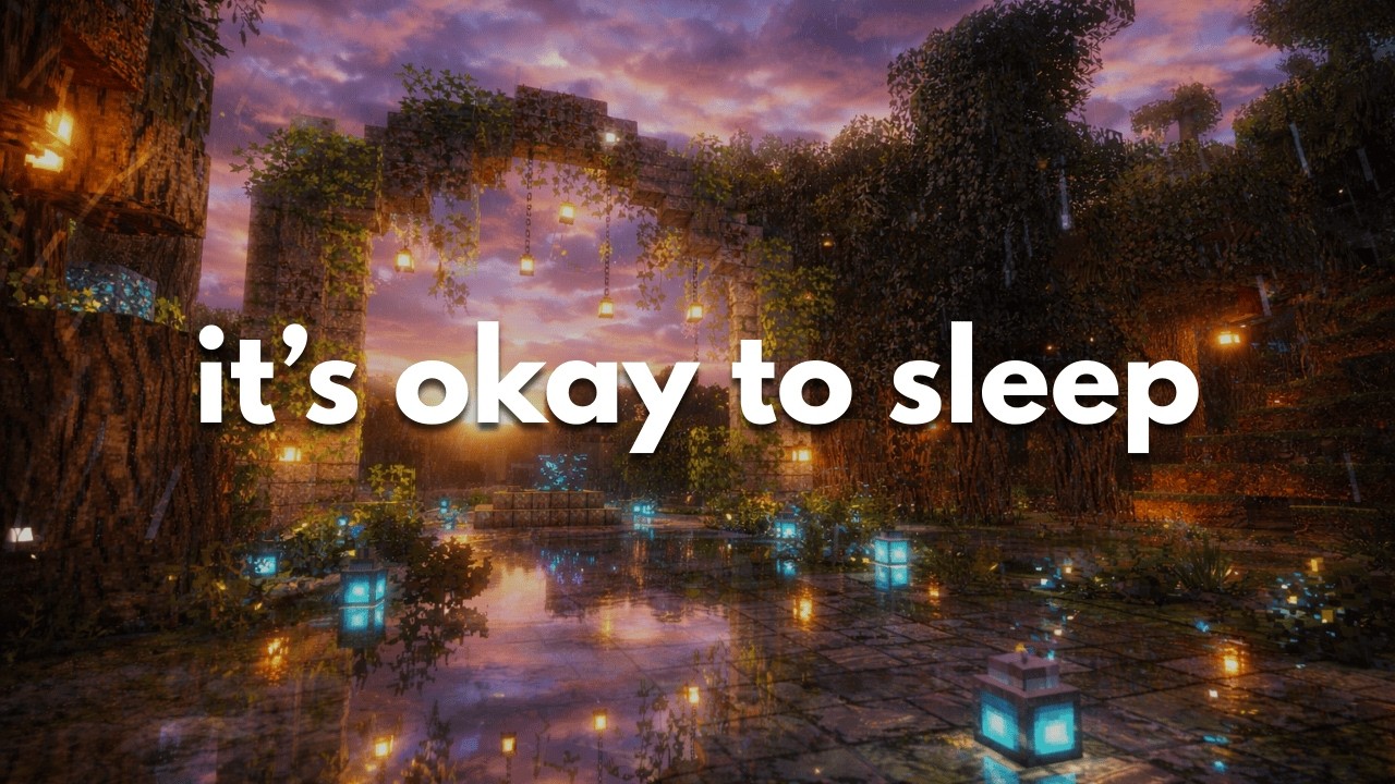 tomorrow will be better (minecraft 6 hour rain, wind, & firefly sounds)