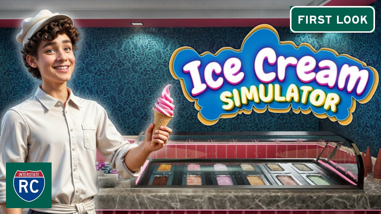 Ice Cream Simulator Demo Early First Look - We Sell Someone Else's Ice Cream At Our Own New Shop!