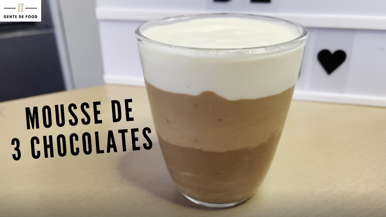 Mousse de 3 chocolates | Receta #9 | GENTE DE FOOD