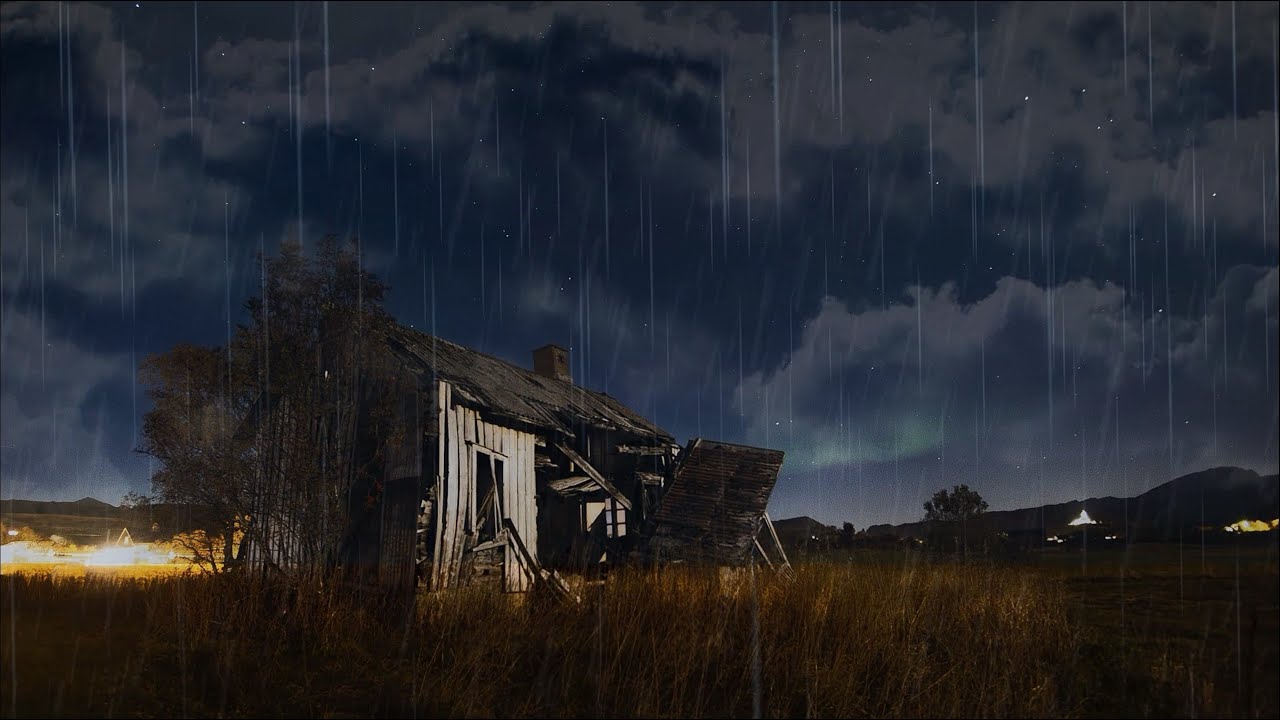 Old House at Night 🌧️ Rain Sounds for Sleep, Relax & Study (2 Hours)
