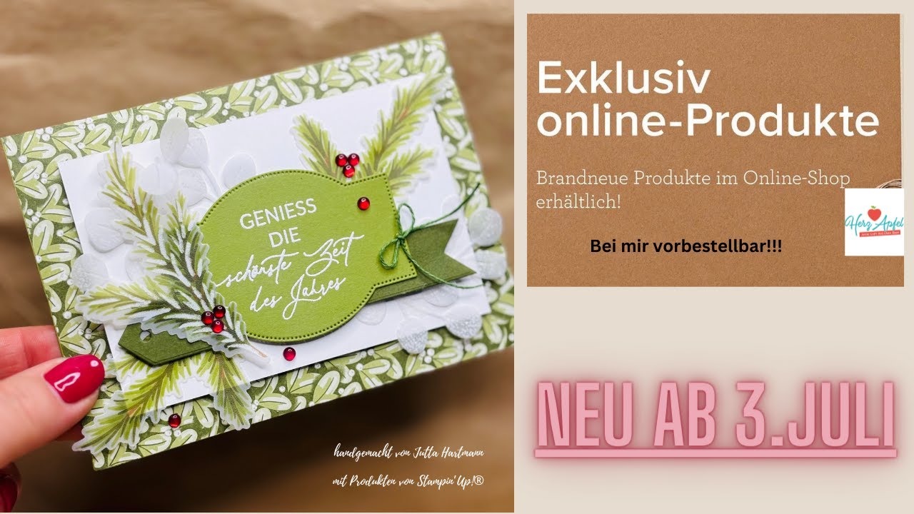 Stampin’Up! Neu! Weihnachtsworte - auch mit Painted Lavendel möglich! Exklusiv Online ab dem 3.Juli