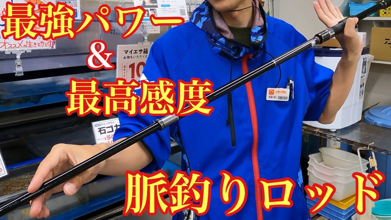 青物も楽々釣り上げる事ができる史上最強の感度とパワーを搭載した脈釣りロッドが発売されました！【海上釣堀】