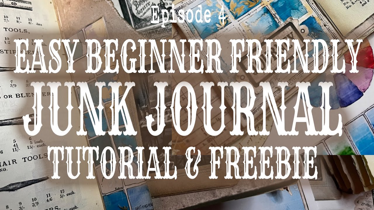 Beginner Friendly Junk Tutorial & Freebie: Lets Create Complete Mini Junk Journal