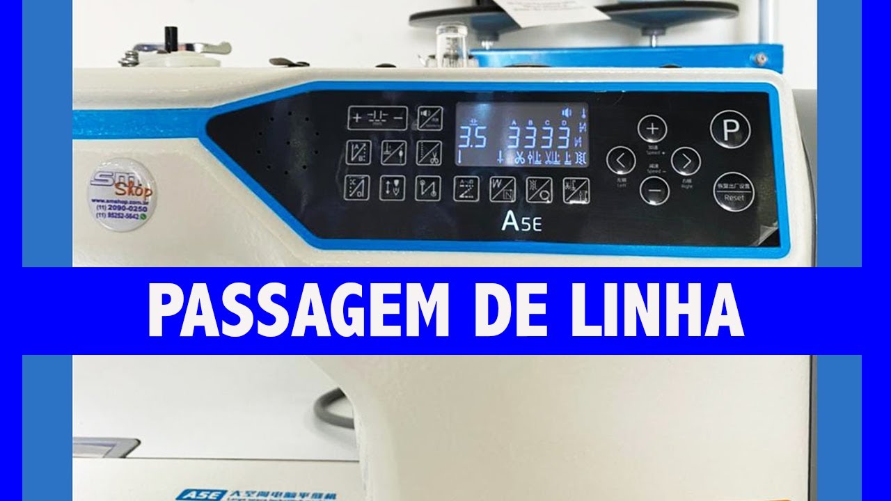 Passagem de Linha Jack A5e - Passo a Passo Máquina de Costura Industrial JACK