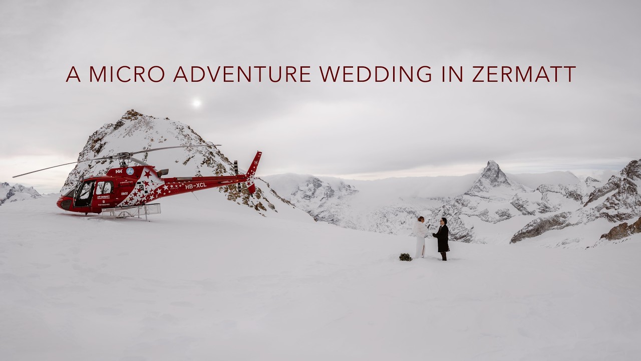 A ski & helicopter adventure & micro wedding in Switzerland