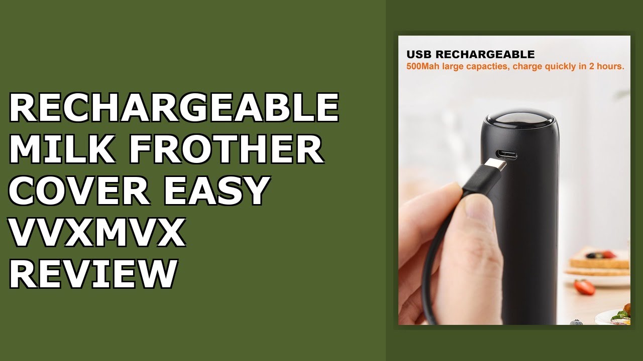 Rechargeable Milk Frother with Cover, Easy to Carry Drink Mixer Handheld, Electric Frother Review