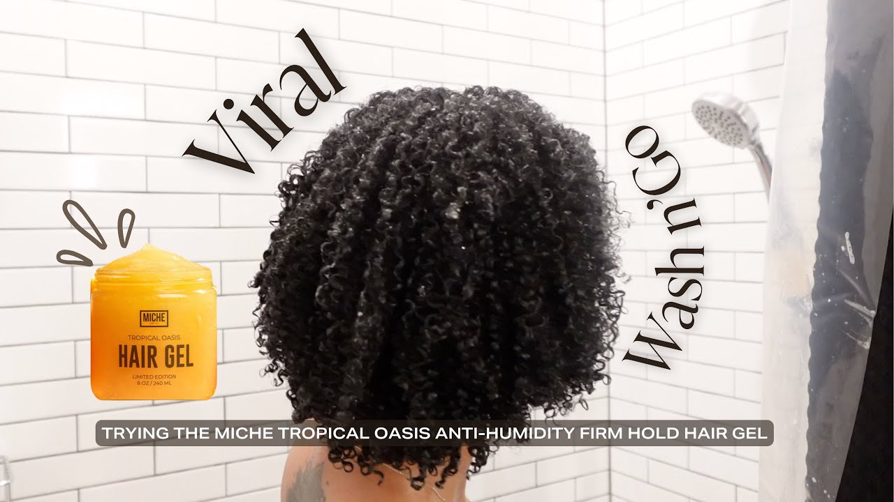 Trying The VIRAL Wash n'Go? | MICHE Tropical Oasis Anti-Humidity Hair Gel Review + GIVEAWAY ❤