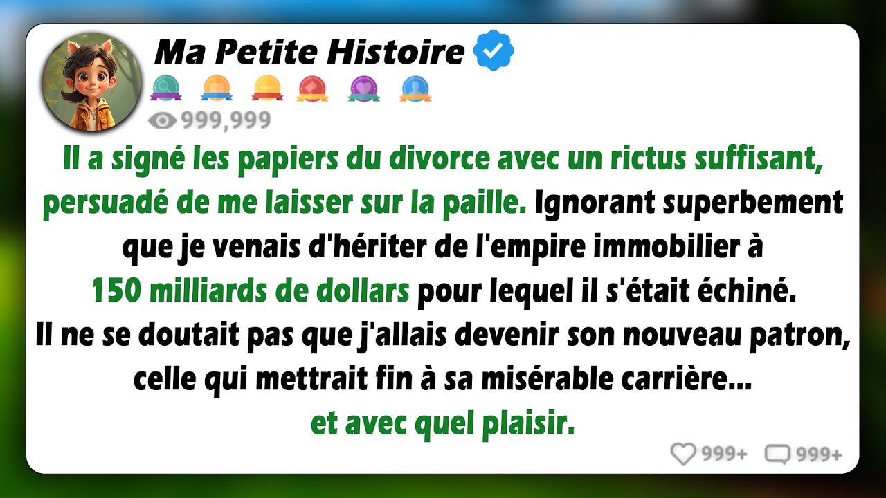 Ignorant du fait qu'elle avait hérité de la société immobilière de 150 milliards de dollars pour...