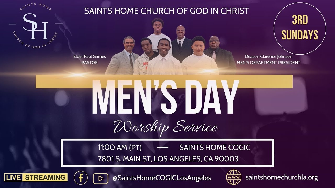 Saints Home Church Morning Worship - Men's Day
