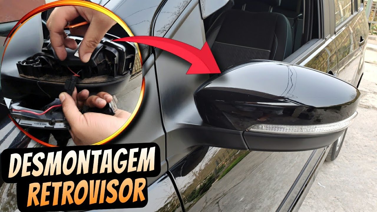 Como retirar a capa RETROVISOR/ LED/ ESPELHO Spacefox Fox Gol Voyagem Saveiro cross Polo jetta
