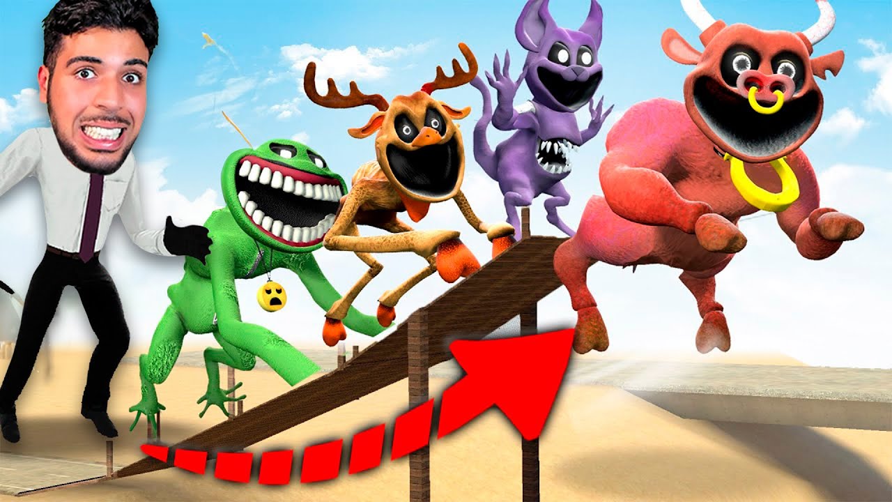 QUI SAUTE LE PLUS LOIN NOUVEAU POPPY PLAYTIME CHAPITRE 3 ? Catnap Evolution Dogday Garry’s Mod