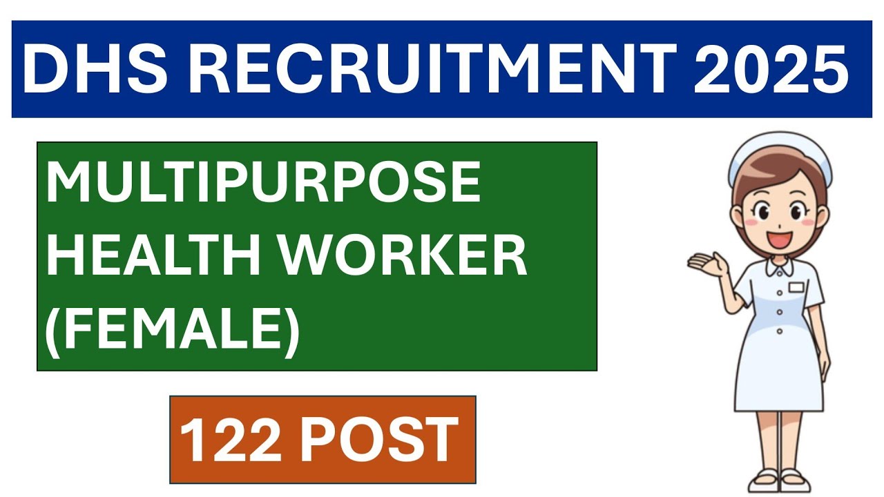 Multipurpose Health Care Worker (Female)|122 Vacancies | Anganwadi & Asha worker can also Apply #dhs