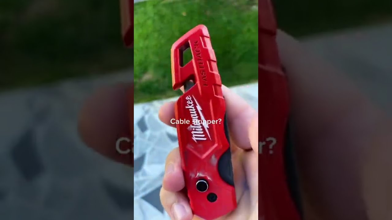 milwaukee fastback for cable stripper review!!!