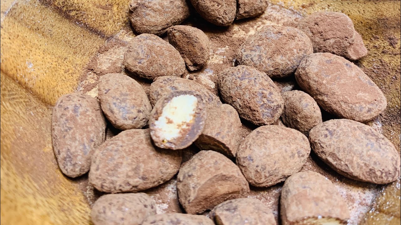 Almond drages without machine| how to make chocolate covered nuts 