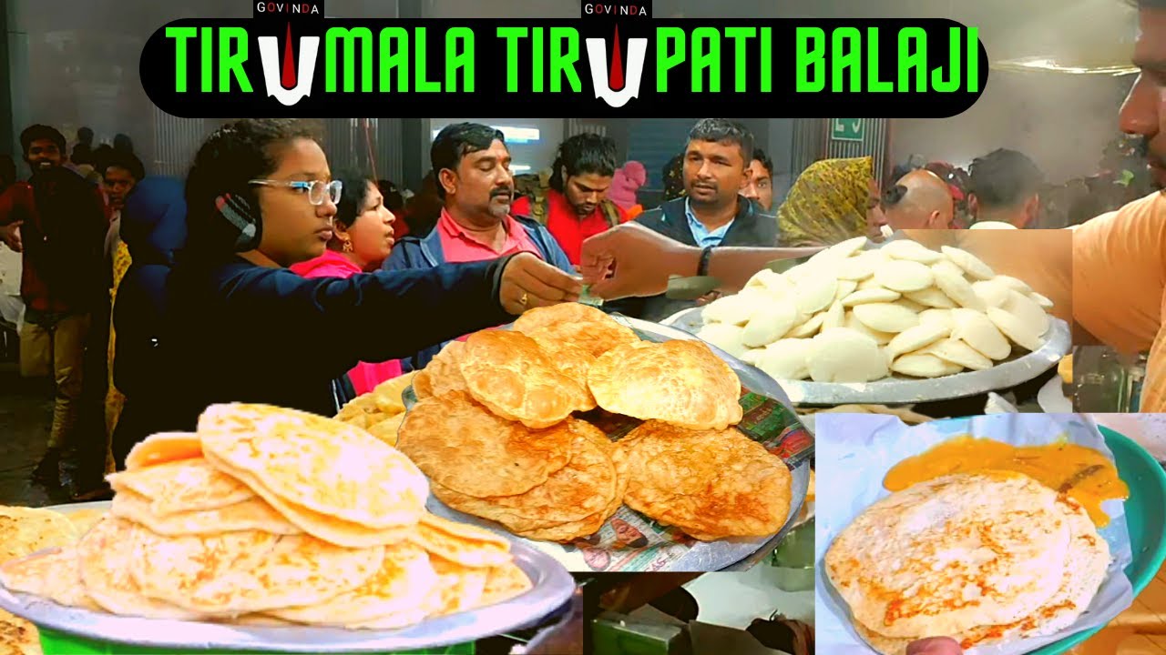 Crowd Going Crazy for Puri, Dosa & Idli At Tirumala Tirupati Balaji | Govinda | Indian Street Food