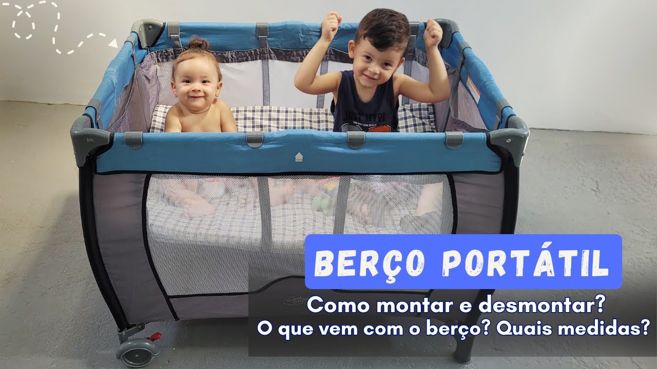 Como montar e desmontar berço portátil chiqueirinho - Baby Style