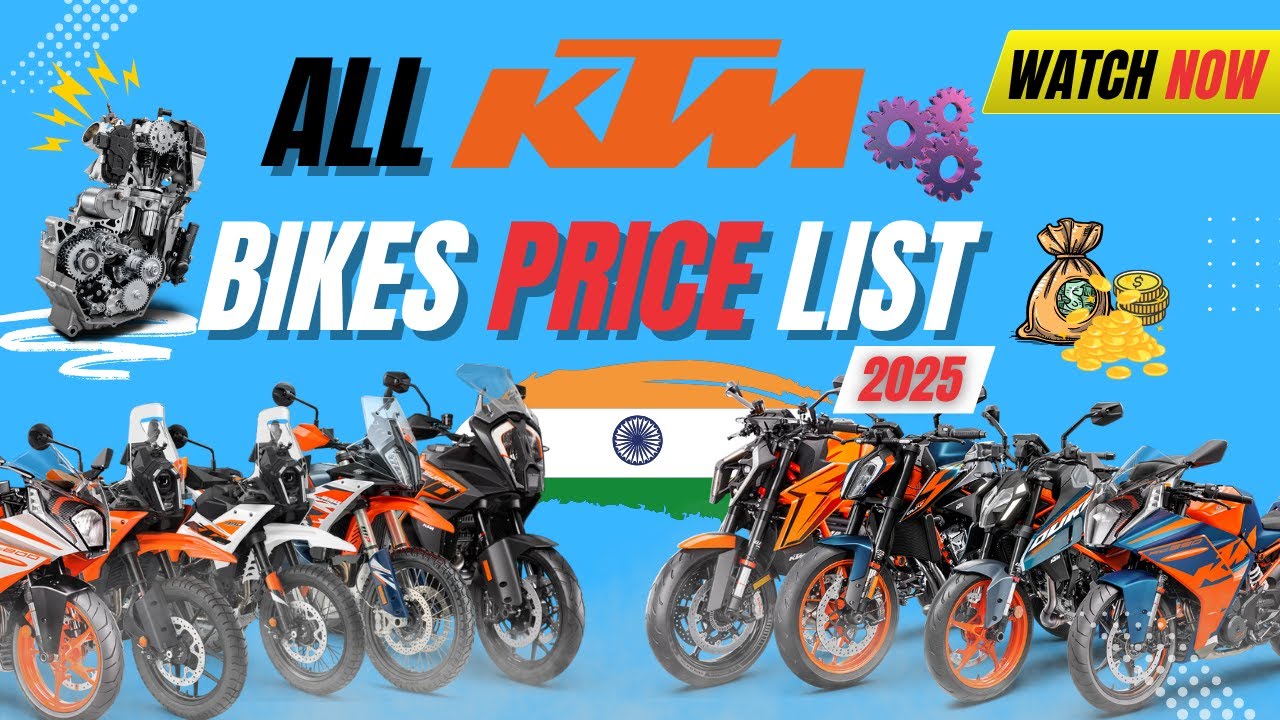 All KTM Bikes Price List in India 2025⚡💰 | Updated Ex-Showroom & On-Road Prices &ndash; Biker24⚡