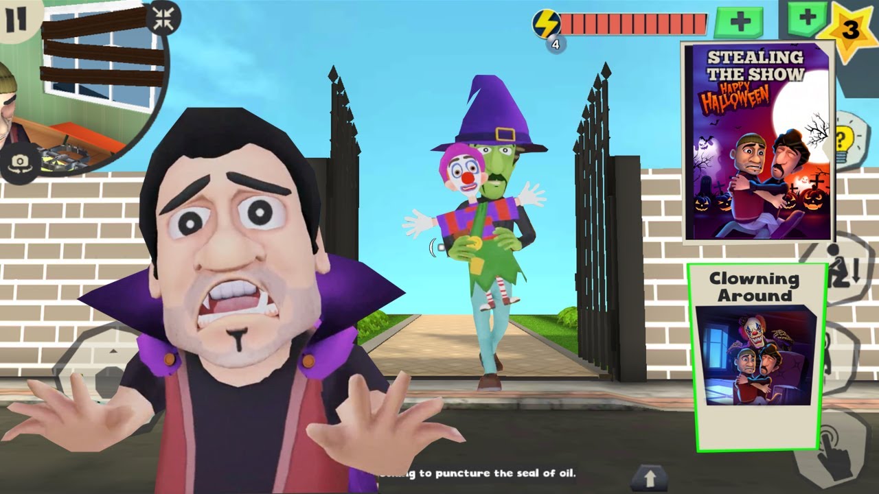 Scary Robber home clash  _ New updater Happy HALLOWEEN - clowning Around Gameplay Walkthrough