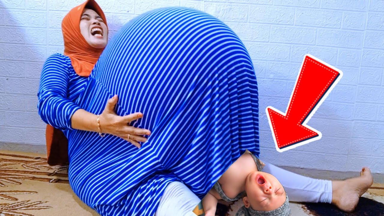 Gawattt...!!!!  mama Jatuh Perut Mules melahirkan