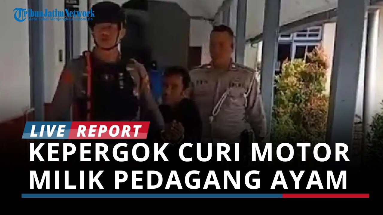 Kepergok Curi Motor Milik Pedagang Ayam, Maling di Surabaya Ngaku untuk Bayar Utang: Buat Makan Juga