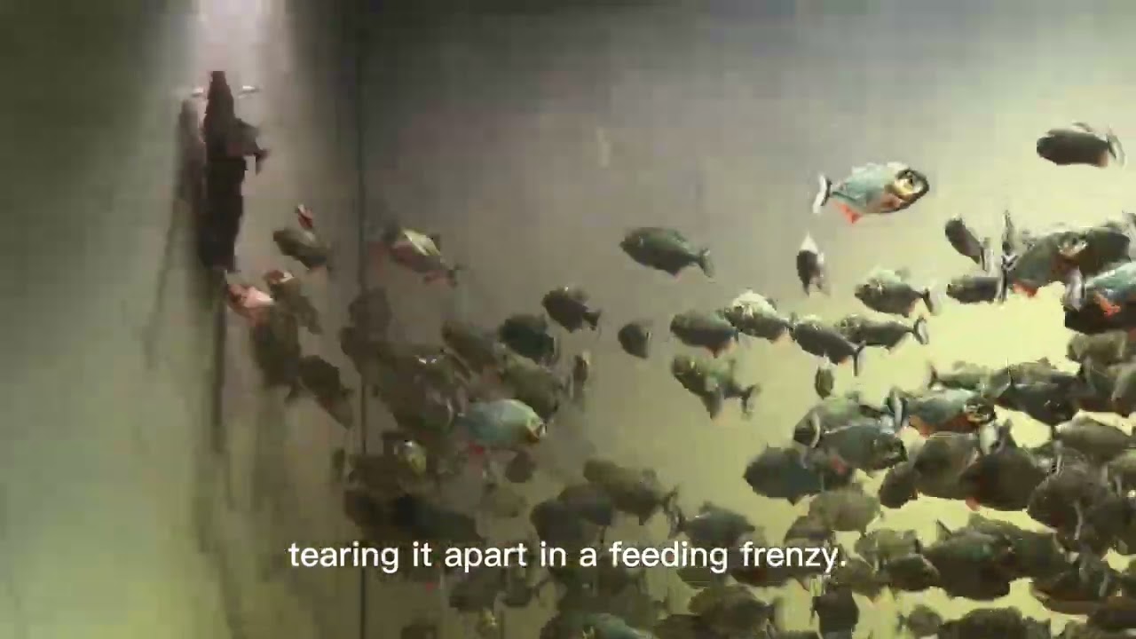 1000 Piranhas Go Wild! Brutal Feeding Frenzy 🐟#Piranha  #WildFish #AnimalAttack #PredatorFish