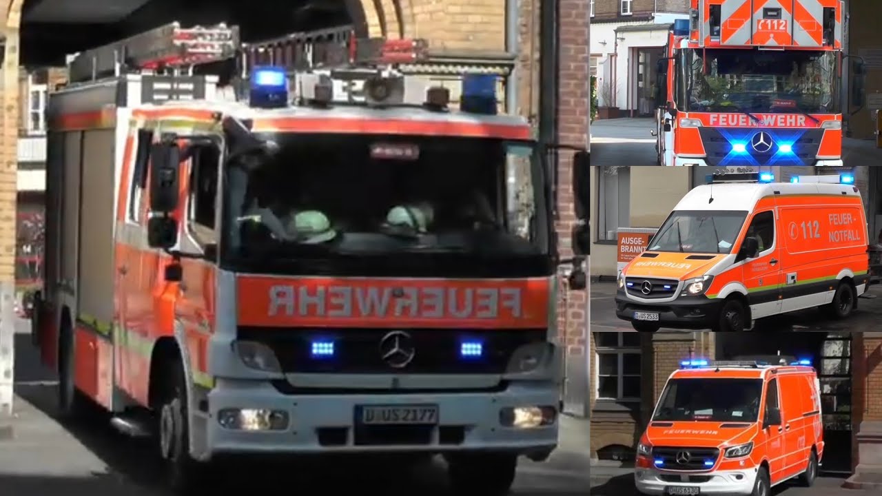 Blaulicht-Alarm in Düsseldorf - Einsatzfahrzeuge Unterwegs