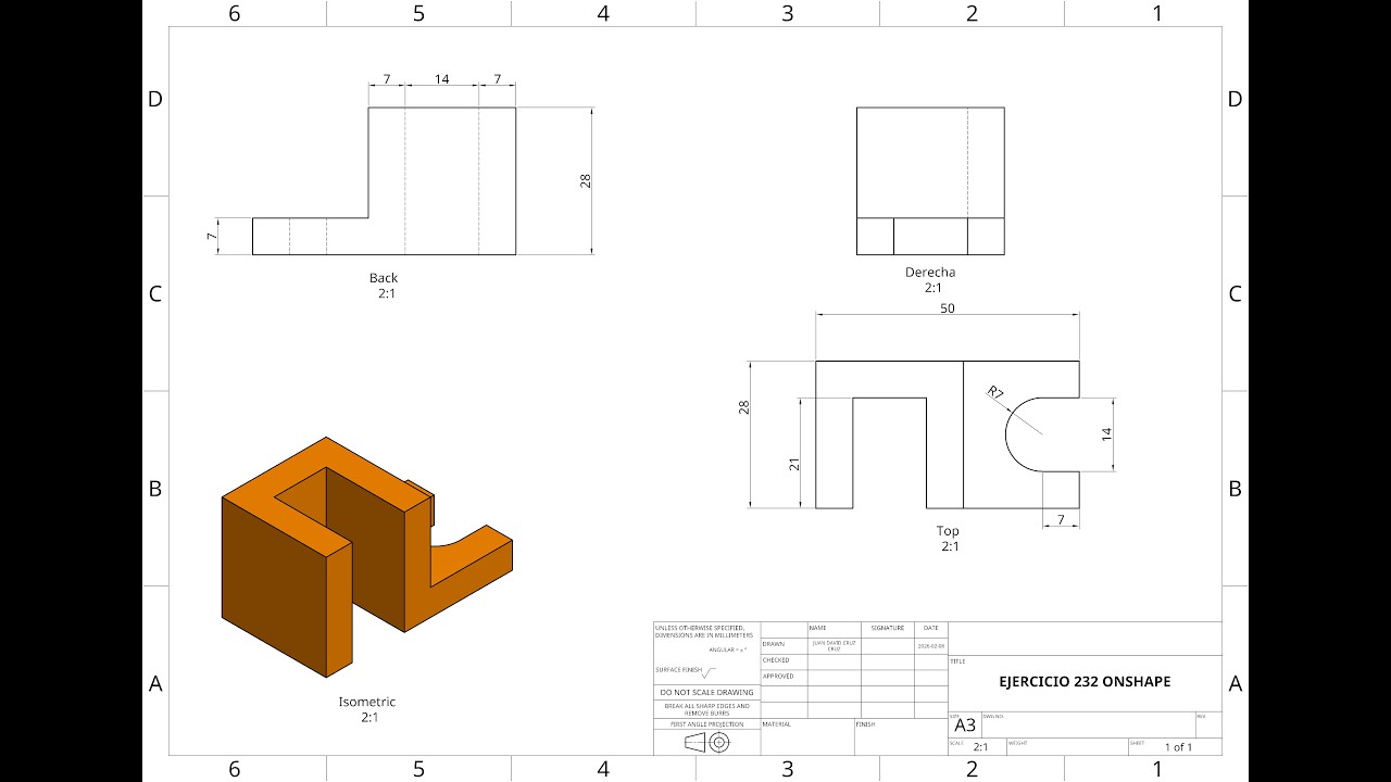 EJERCICIO 232 ONSHAPE