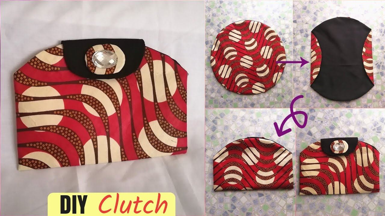 How to make a Clutch Bag/Purse from Circle fabric